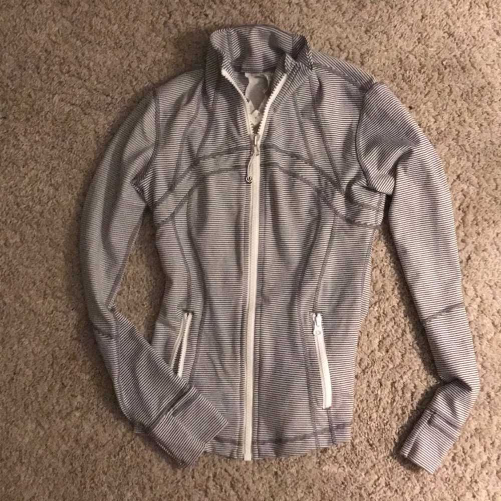 Lululemon Striped Zip Up Jacket